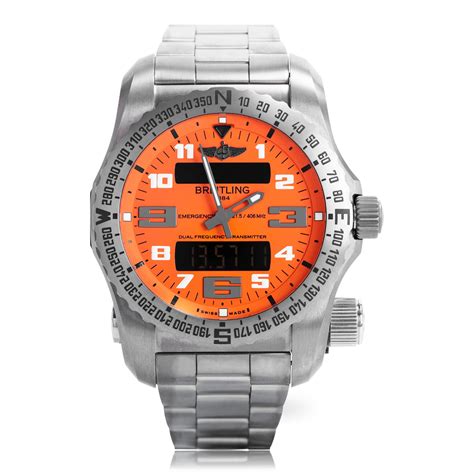 breitling emergency titanium wristwatch